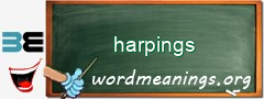 WordMeaning blackboard for harpings